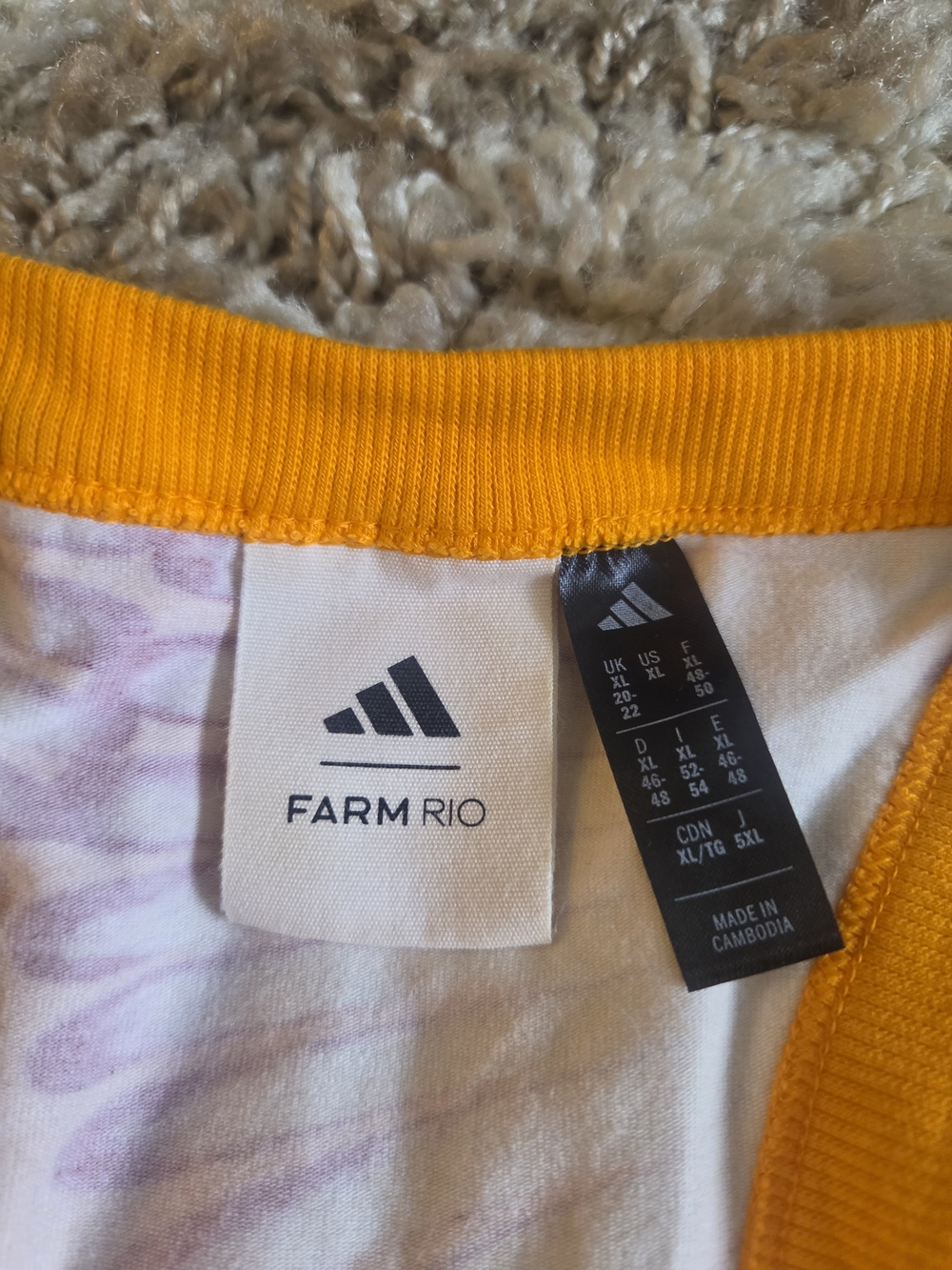 FARM Rio (Adidas) Yellow & Maroon Feather/bird-Print Halter Maxi Dress xl - Picture 5 of 6